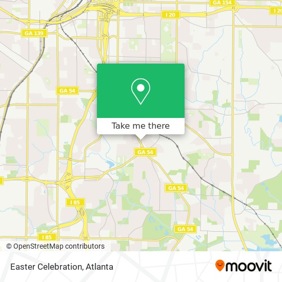 Easter Celebration map