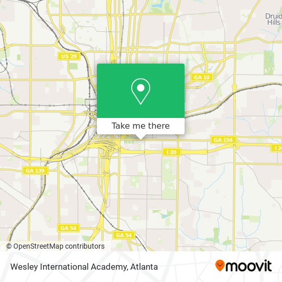 Wesley International Academy map