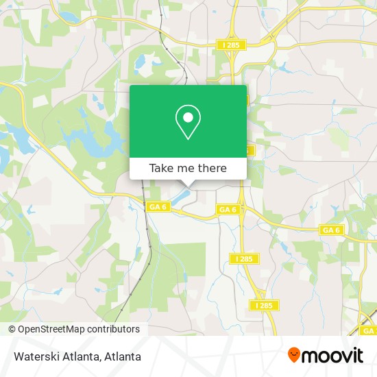 Mapa de Waterski Atlanta