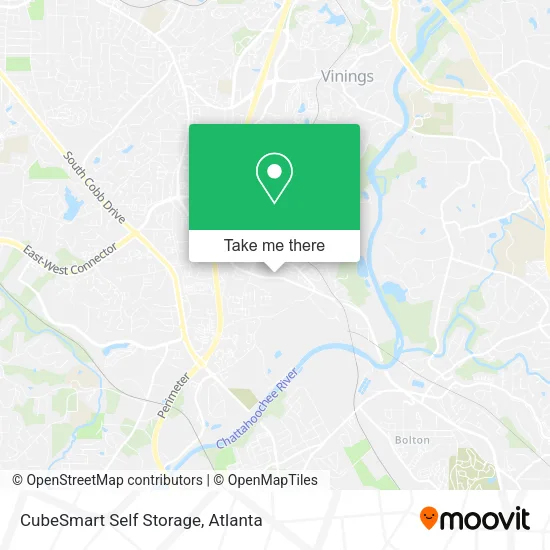 CubeSmart Self Storage map