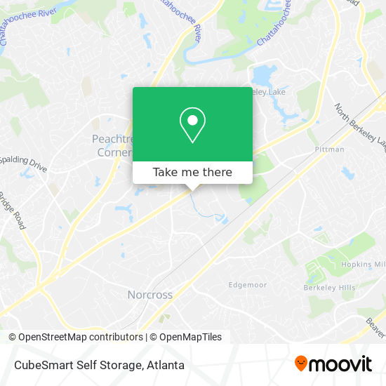 CubeSmart Self Storage map