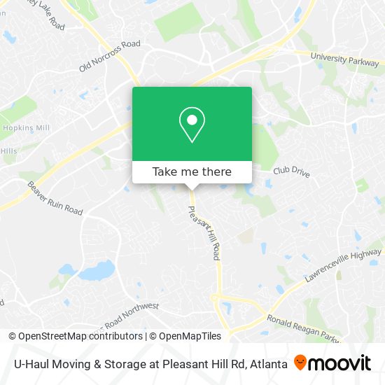 U-Haul Moving & Storage at Pleasant Hill Rd map