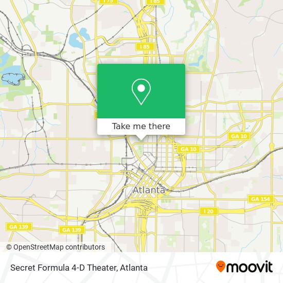 Mapa de Secret Formula 4-D Theater