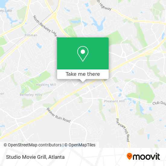 Mapa de Studio Movie Grill