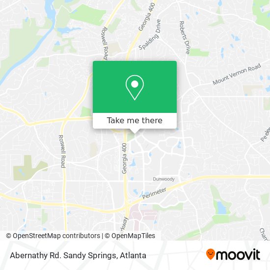 Abernathy Rd. Sandy Springs map