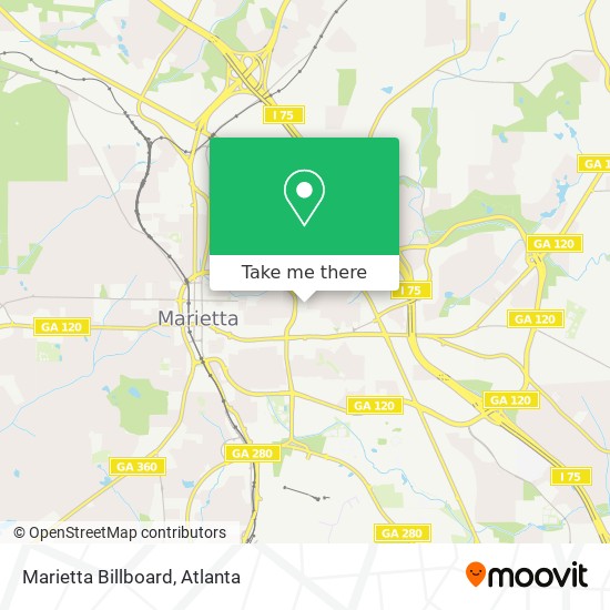 Mapa de Marietta Billboard