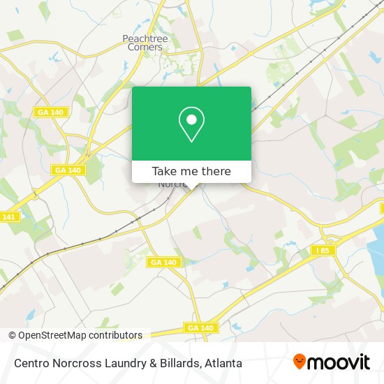 Centro Norcross Laundry & Billards map