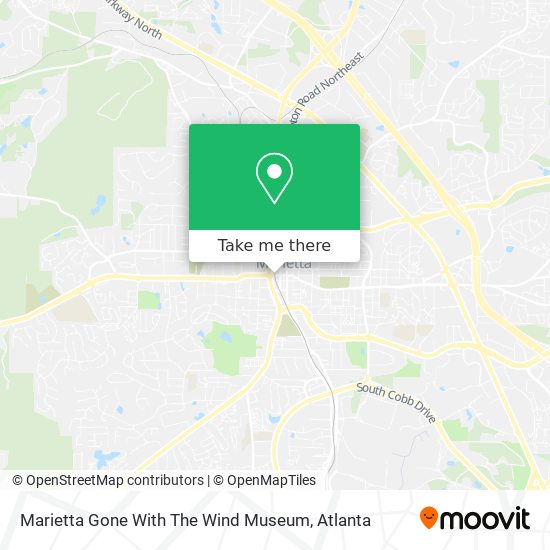Mapa de Marietta Gone With The Wind Museum