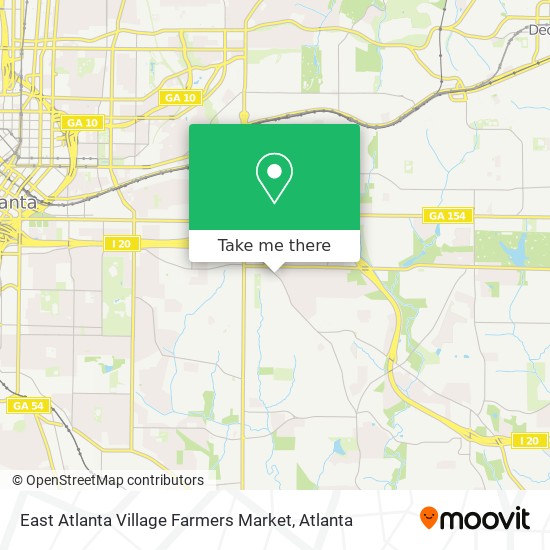 East Atlanta Village Farmers Market map