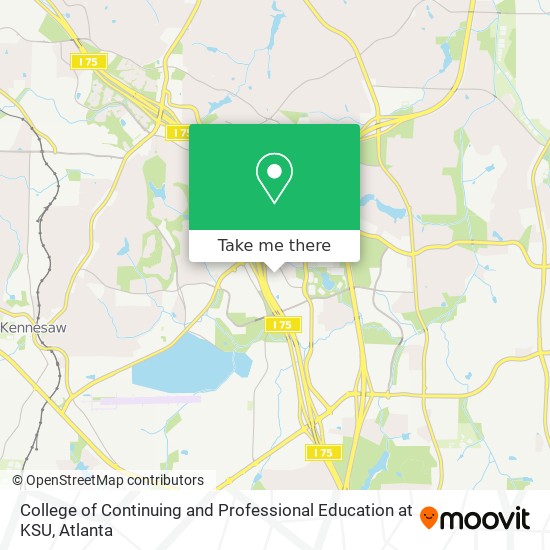 College of Continuing and Professional Education at KSU map