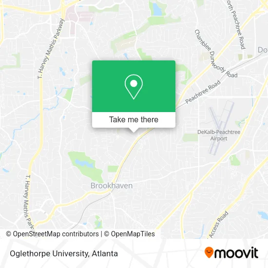 Oglethorpe University map