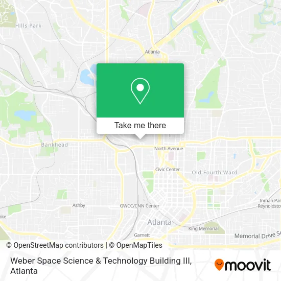Mapa de Weber Space Science & Technology Building III