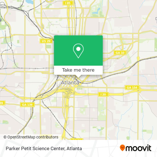 Mapa de Parker Petit Science Center