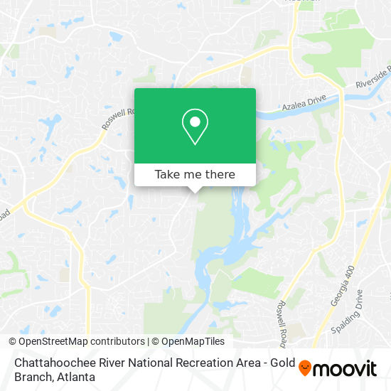 Chattahoochee River National Recreation Area - Gold Branch map