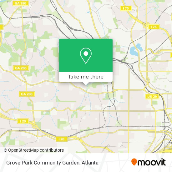 Mapa de Grove Park Community Garden