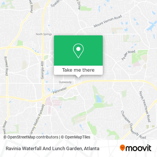Ravinia Waterfall And Lunch Garden map