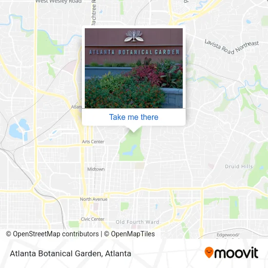 Atlanta Botanical Garden map