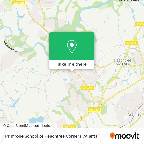 Primrose School of Peachtree Corners map
