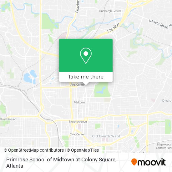 Primrose School of Midtown at Colony Square map