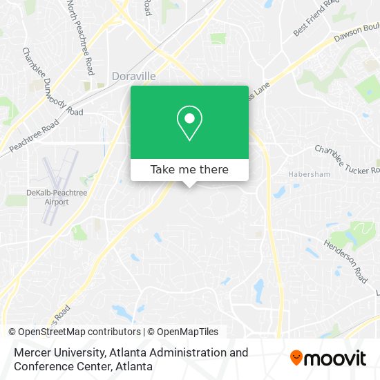 Mercer University, Atlanta Administration and Conference Center map