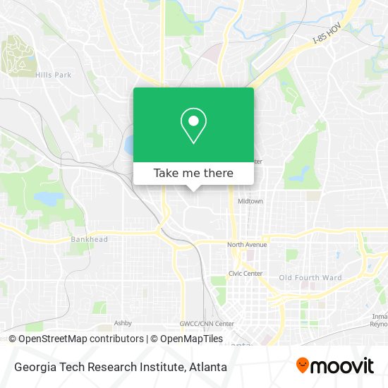 Georgia Tech Research Institute map