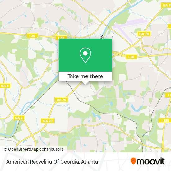 American Recycling Of Georgia map