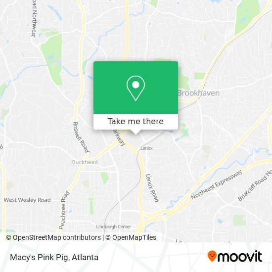 Mapa de Macy's Pink Pig