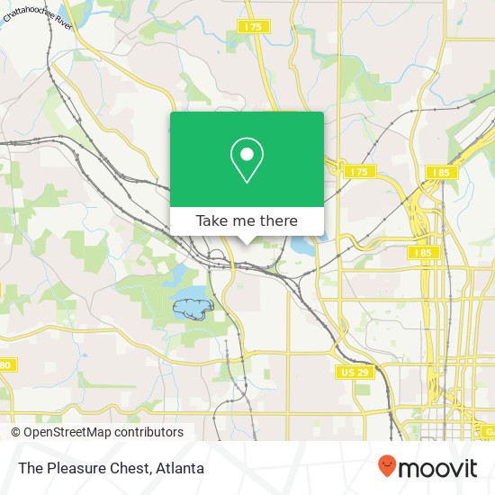 How to get to The Pleasure Chest in Atlanta by Bus or Subway?