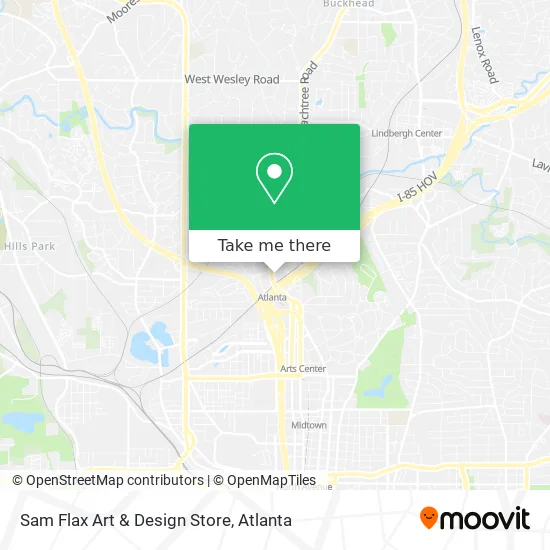 Sam Flax Art & Design Store map