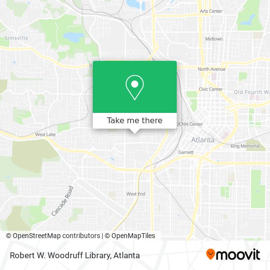 Mapa de Robert W. Woodruff Library