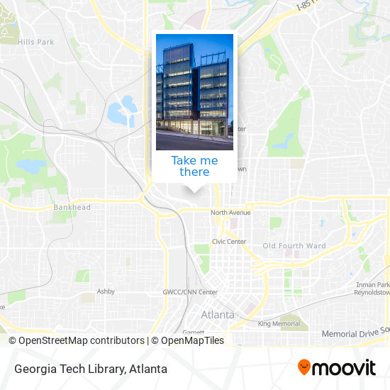 Mapa de Georgia Tech Library