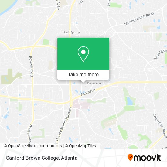 Mapa de Sanford Brown College