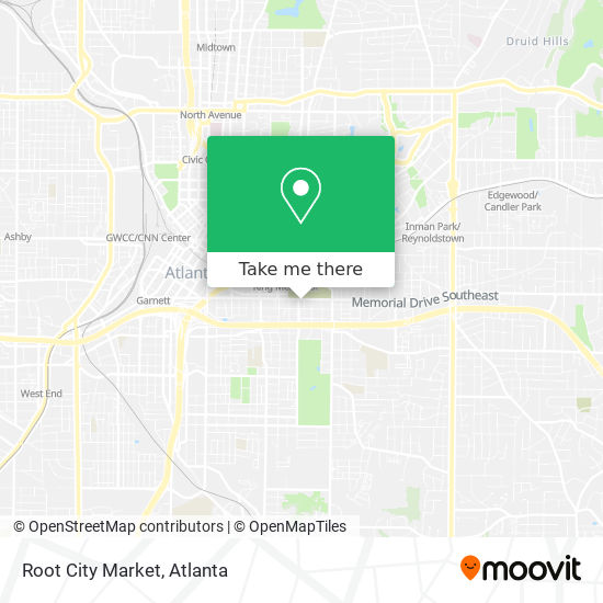 Root City Market map