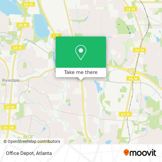 Mapa de Office Depot