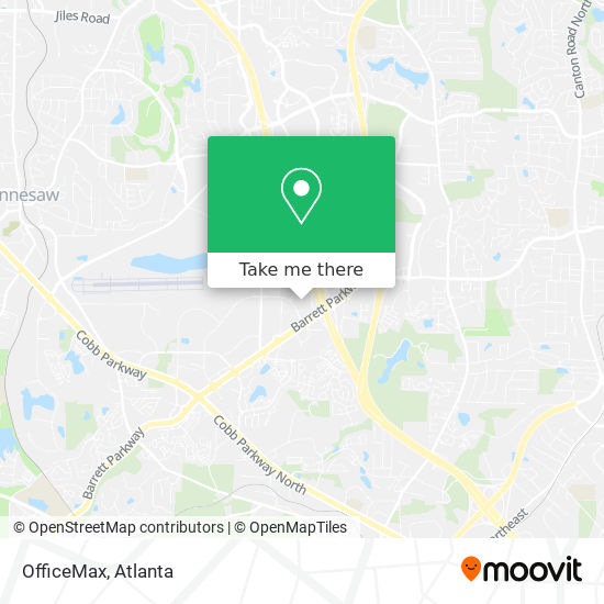 OfficeMax map