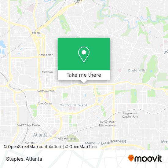 Mapa de Staples