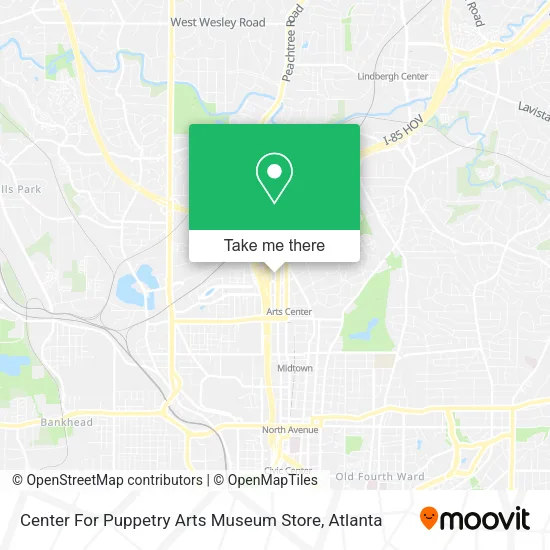 Center For Puppetry Arts Museum Store map