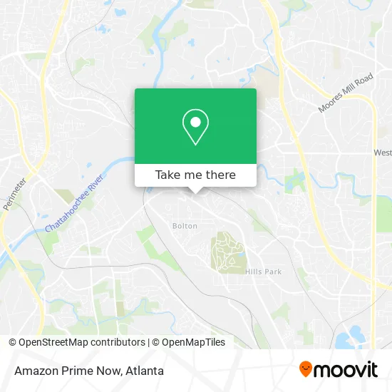 Amazon Prime Now map