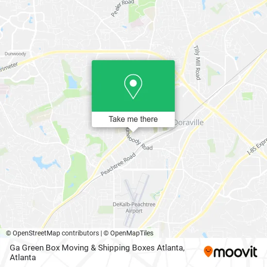 Ga Green Box Moving & Shipping Boxes Atlanta map
