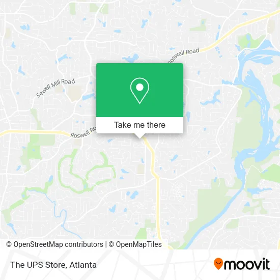 The UPS Store map