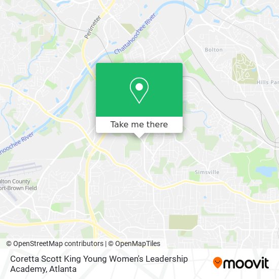 Mapa de Coretta Scott King Young Women's Leadership Academy