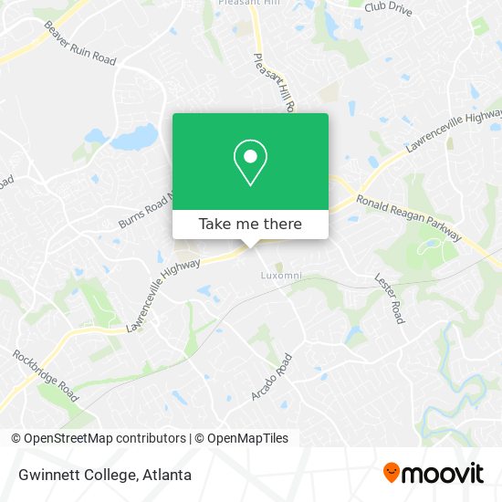 Mapa de Gwinnett College