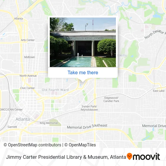 Jimmy Carter Presidential Library & Museum map