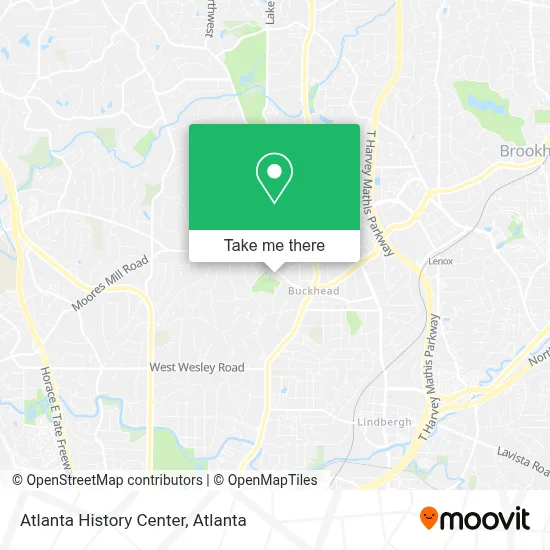 Atlanta History Center map