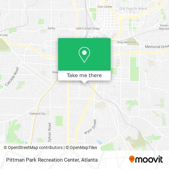 Pittman Park Recreation Center map