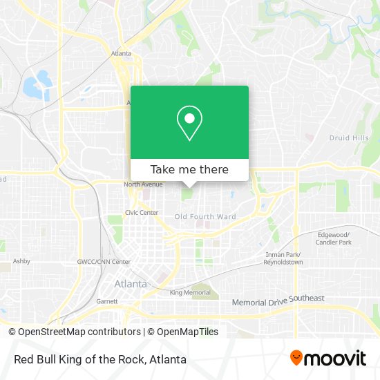 Mapa de Red Bull King of the Rock