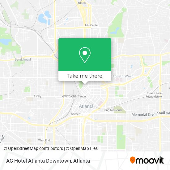 Mapa de AC Hotel Atlanta Downtown