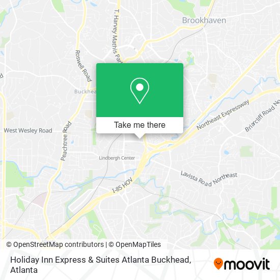 Mapa de Holiday Inn Express & Suites Atlanta Buckhead