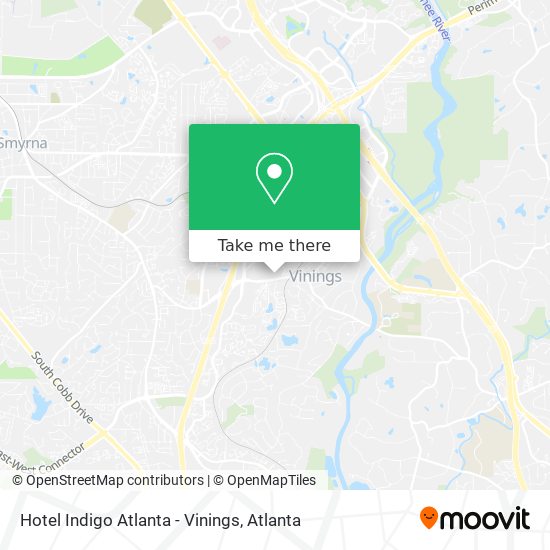 Mapa de Hotel Indigo Atlanta - Vinings