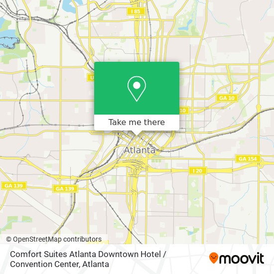 Comfort Suites Atlanta Downtown Hotel / Convention Center map
